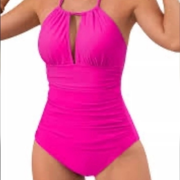Lauren Ralph Lauren Other - Lauren Ralph Lauren One Piece Pink Swimsuit Size 12 NWT